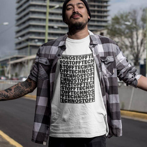 Technostoff Square Premium T-Shirt (schwarz oder weiß / unisex)